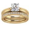 14K Yellow Gold Matching Wedding Band - 0.21 ct