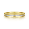14K Yellow Gold  Matching Wedding Band - 0.25 ct