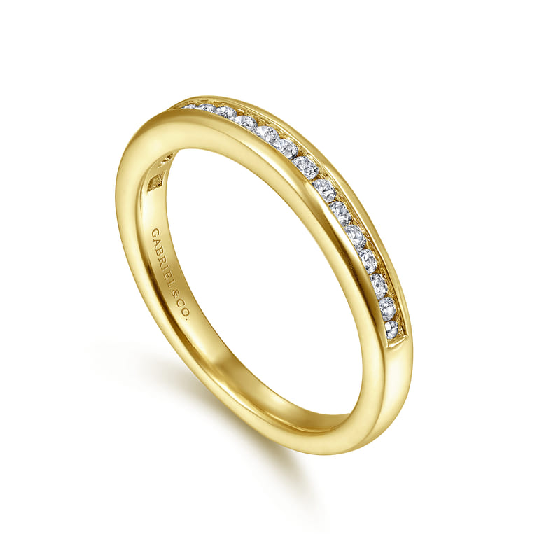 14K Yellow Gold  Matching Wedding Band - 0.25 ct - Shot 3