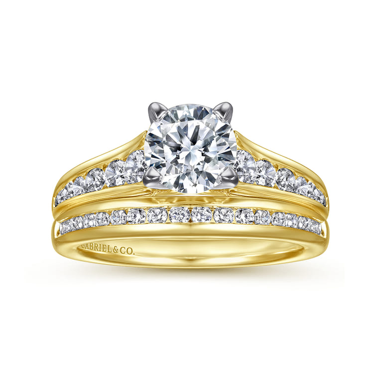 14K Yellow Gold  Matching Wedding Band - 0.25 ct - Shot 4