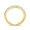 14K Yellow Gold Matching Wedding Band - 0.2 ct