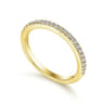 14K Yellow Gold Matching Wedding Band - 0.2 ct