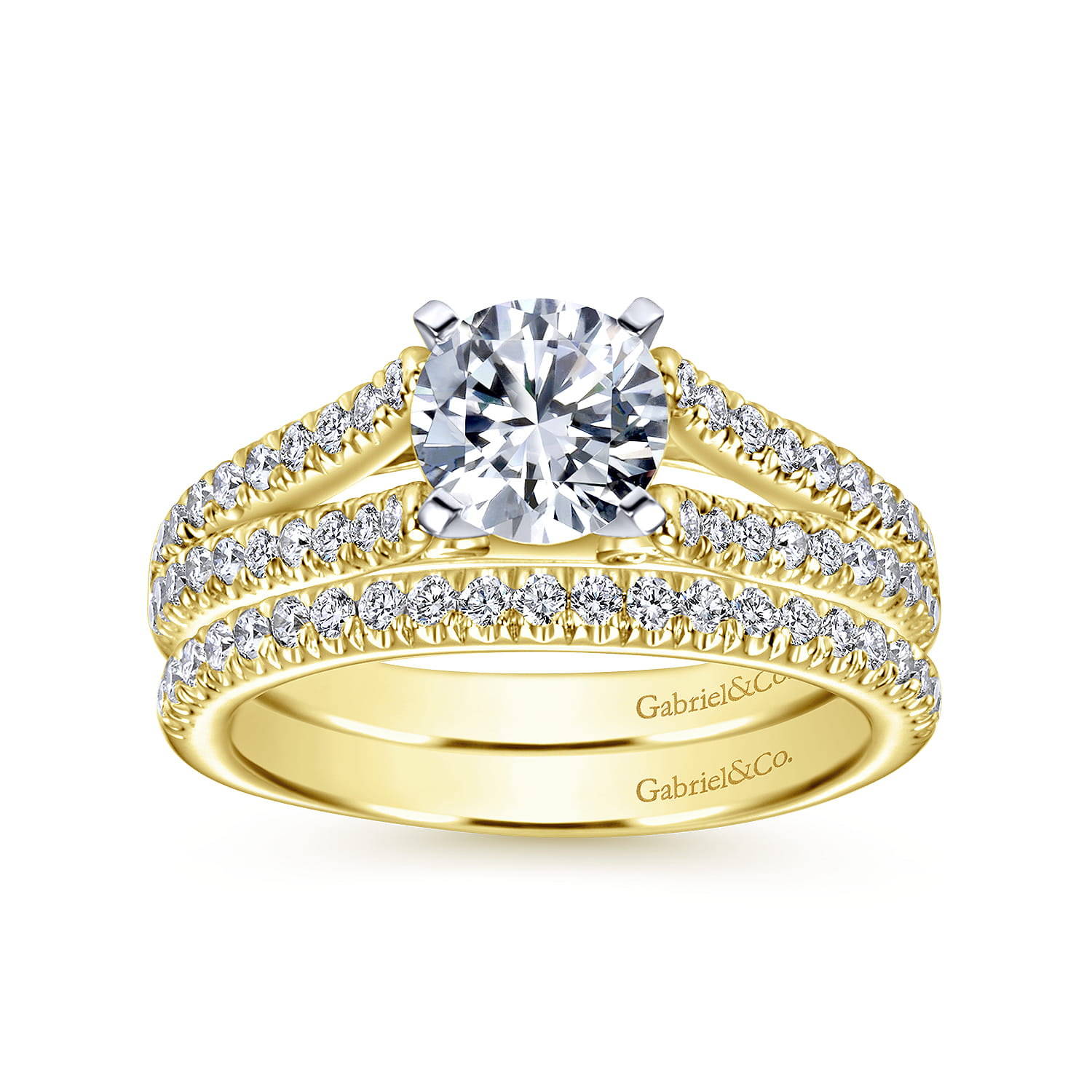 14K Yellow Gold Matching Wedding Band - 0.2 ct - Shot 4