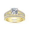 14K Yellow Gold Matching Wedding Band - 0.2 ct