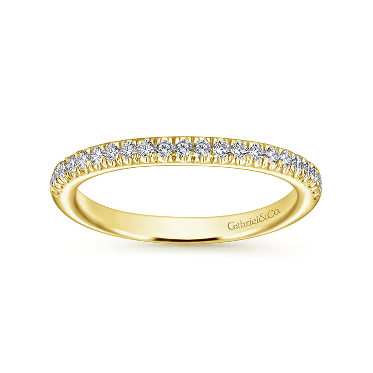 14K Yellow Gold Matching Wedding Band - 0.2 ct - Shot 5