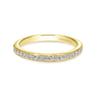 14K Yellow Gold Matching Wedding Band - 0.2 ct