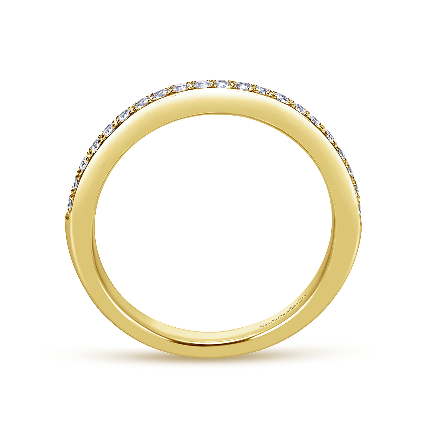 14K Yellow Gold Matching Wedding Band - 0.2 ct - Shot 2