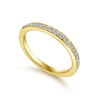 14K Yellow Gold Matching Wedding Band - 0.2 ct