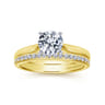 14K Yellow Gold Matching Wedding Band - 0.2 ct