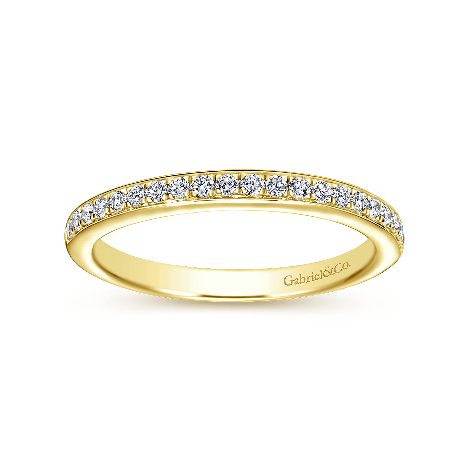 14K Yellow Gold Matching Wedding Band - 0.2 ct - Shot 5