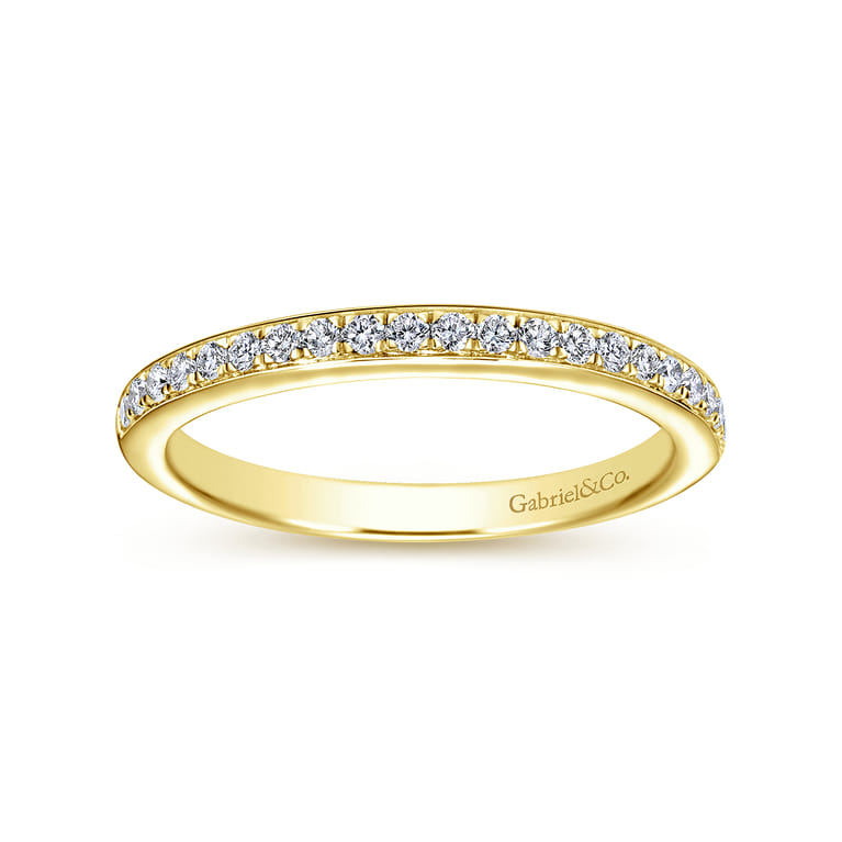 14K Yellow Gold Matching Wedding Band - 0.2 ct - Shot 5