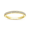 14K Yellow Gold Matching Wedding Band - 0.2 ct