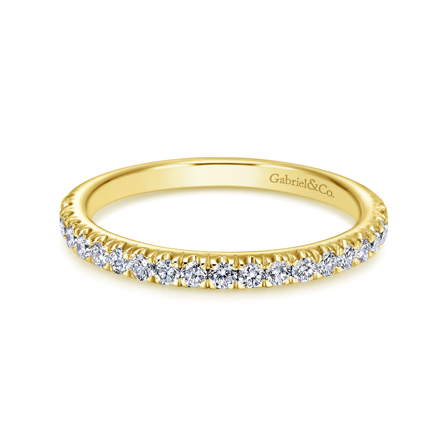 14K Yellow Gold  Matching Wedding Band - 0.36 ct - Shot 1