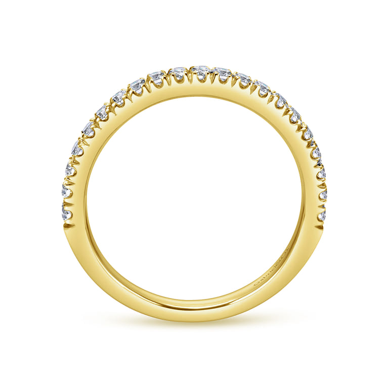 14K Yellow Gold  Matching Wedding Band - 0.36 ct - Shot 2