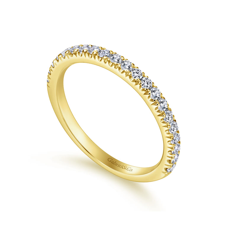 14K Yellow Gold  Matching Wedding Band - 0.36 ct - Shot 3
