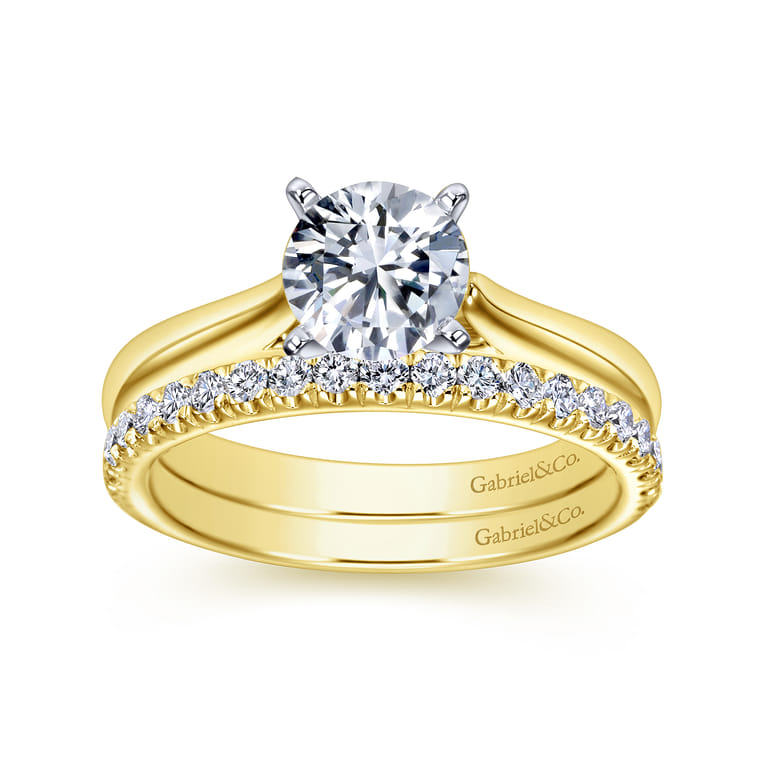 14K Yellow Gold  Matching Wedding Band - 0.36 ct - Shot 4