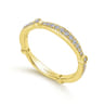 14K Yellow Gold Matching Wedding Band - 0.27 ct