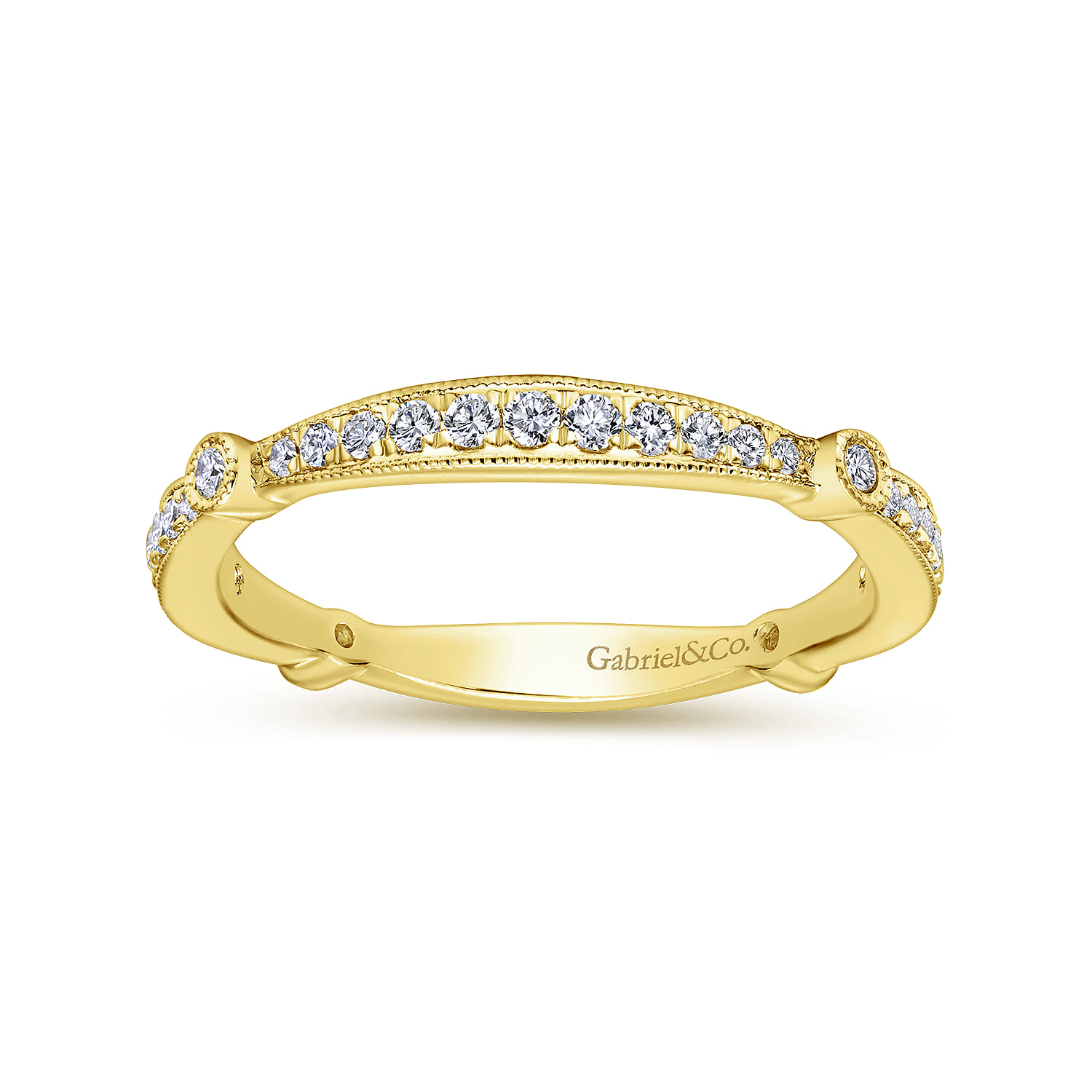 14K Yellow Gold Matching Wedding Band - 0.27 ct - Shot 5