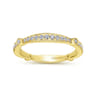 14K Yellow Gold Matching Wedding Band - 0.27 ct
