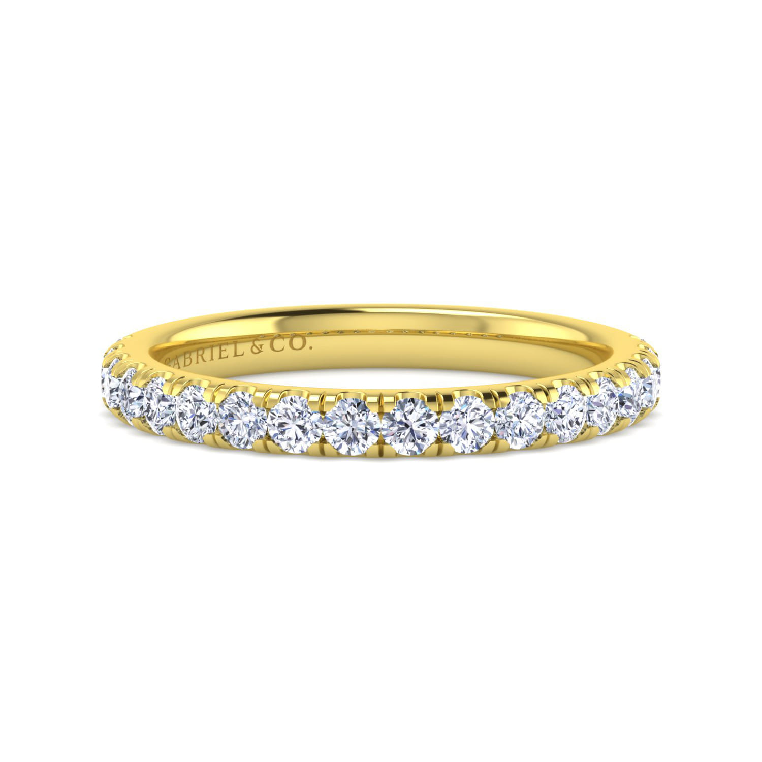 14K Yellow Gold Matching Wedding Band - 0.57 ct - Shot 1