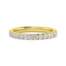 14K Yellow Gold Matching Wedding Band - 0.57 ct