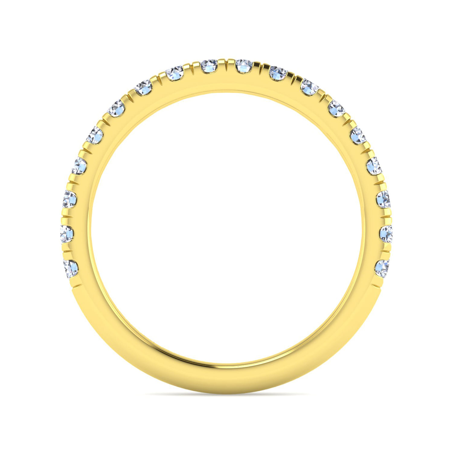 14K Yellow Gold Matching Wedding Band - 0.57 ct - Shot 2