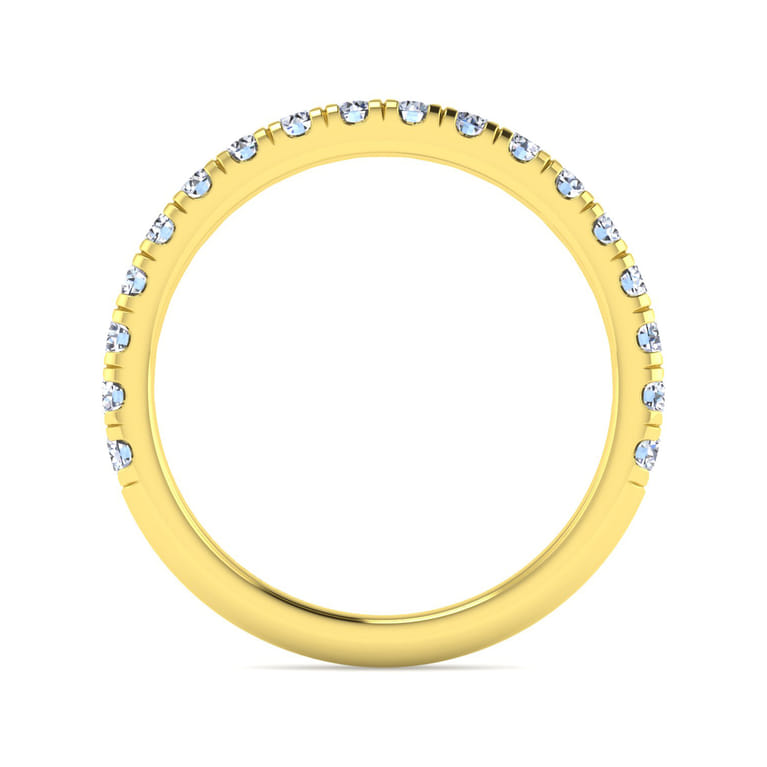 14K Yellow Gold Matching Wedding Band - 0.57 ct - Shot 2