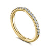 14K Yellow Gold Matching Wedding Band - 0.32 ct