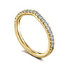 14K Yellow Gold Matching Wedding Band - 0.32 ct