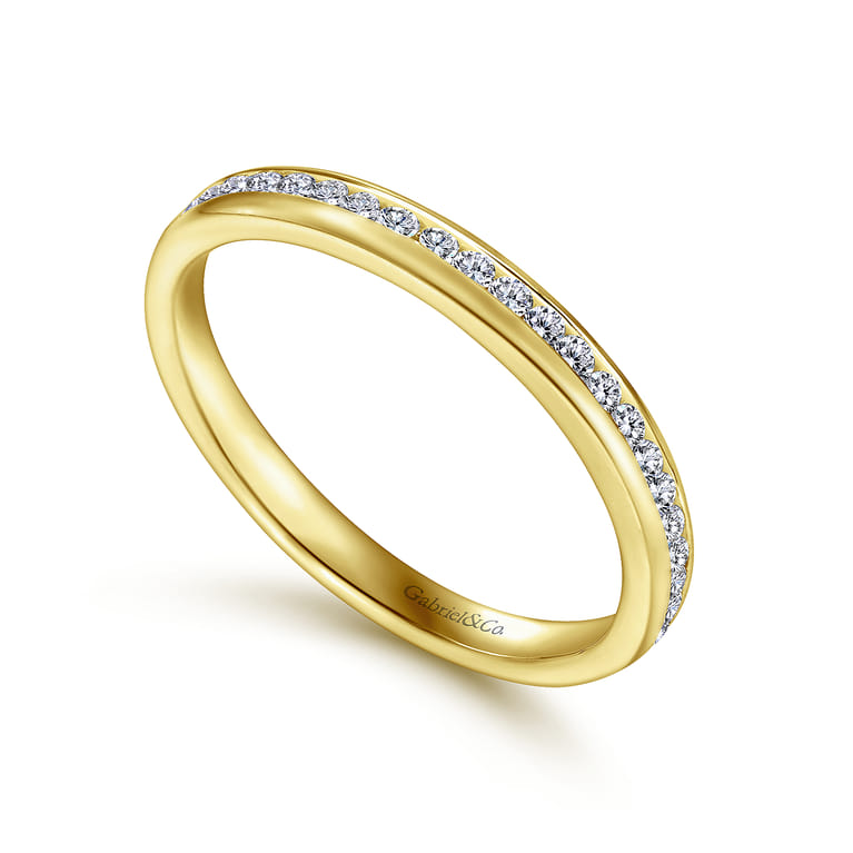 14K Yellow Gold  Matching Wedding Band - 0.23 ct - Shot 3