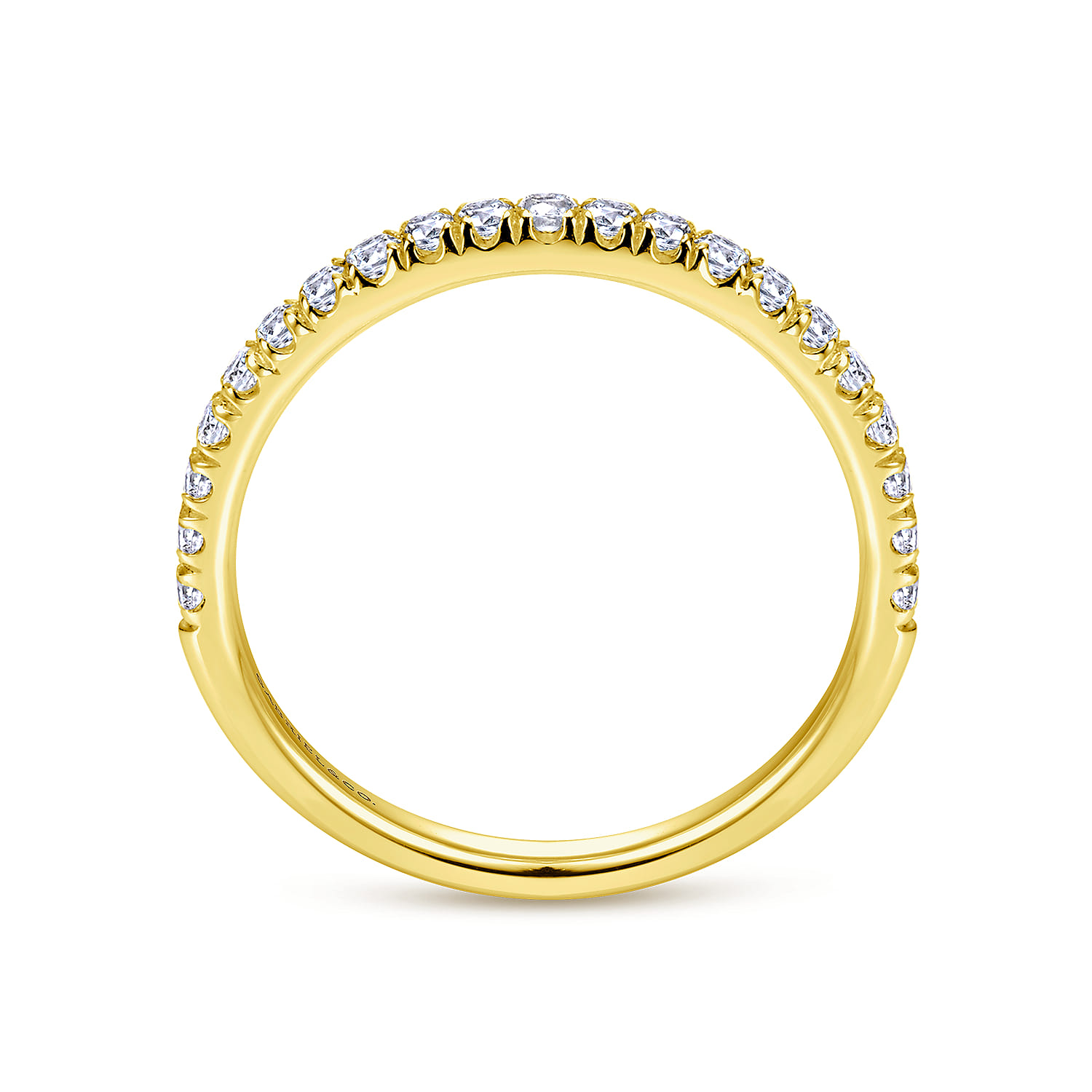 14K Yellow Gold Matching Wedding Band - 0.3 ct - Shot 2