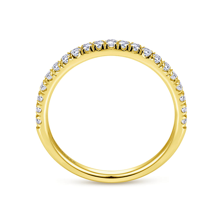 14K Yellow Gold Matching Wedding Band - 0.3 ct - Shot 2