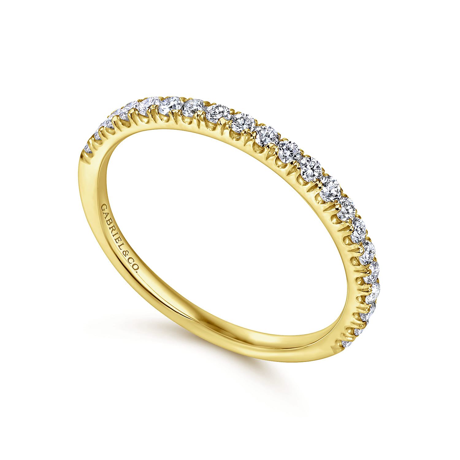 14K Yellow Gold Matching Wedding Band - 0.3 ct - Shot 3