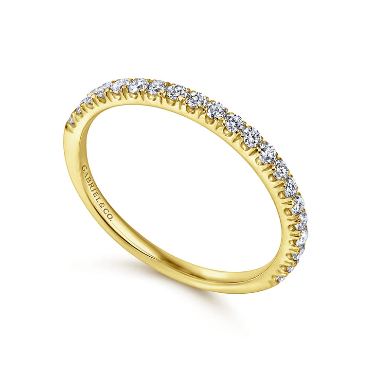 14K Yellow Gold Matching Wedding Band - 0.3 ct - Shot 3