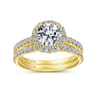 14K Yellow Gold Matching Wedding Band - 0.3 ct