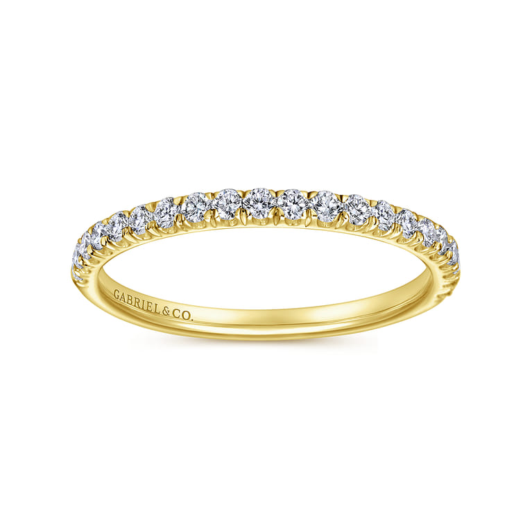 14K Yellow Gold Matching Wedding Band - 0.3 ct - Shot 5