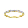 14K Yellow Gold Matching Wedding Band - 0.3 ct