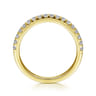 14K Yellow Gold Matching Wedding Band - 0.14 ct