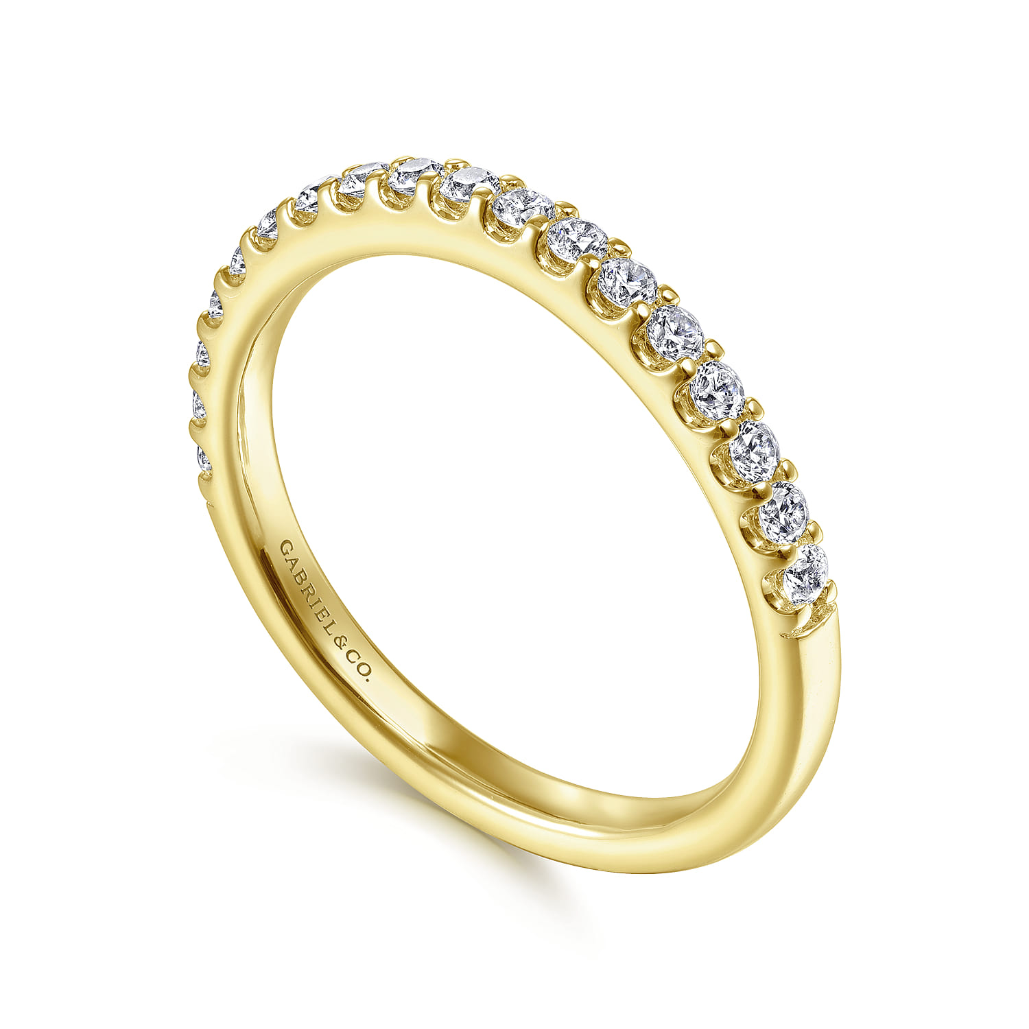 14K Yellow Gold Matching Wedding Band - 0.14 ct - Shot 3