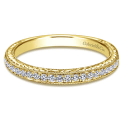 14K Yellow Gold Matching Wedding Band