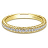 14K Yellow Gold Matching Wedding Band - 0.28 ct