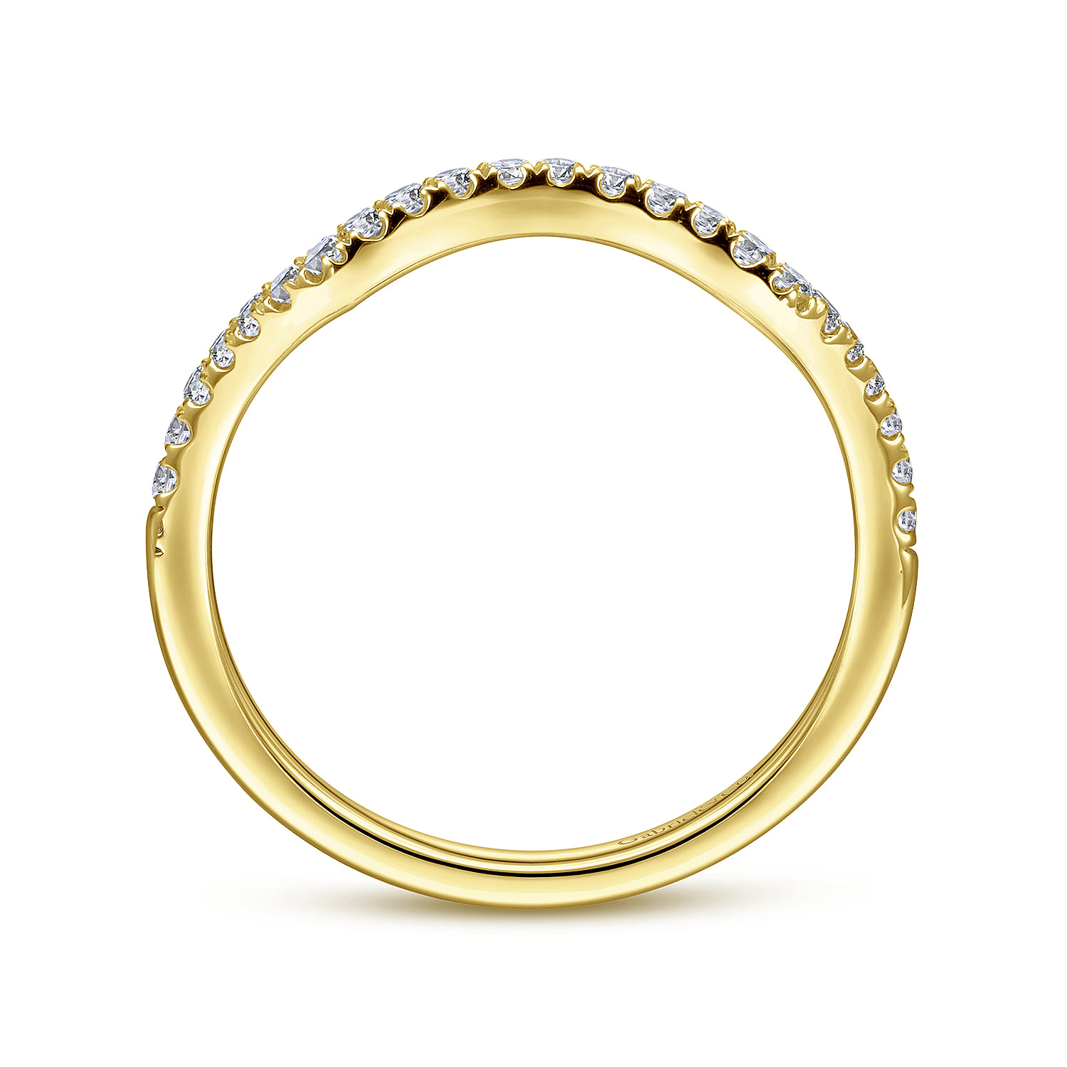 14K Yellow Gold  Matching Wedding Band - 0.19 ct - Shot 2