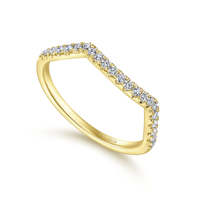 14K Yellow Gold  Matching Wedding Band - 0.19 ct - Shot 3