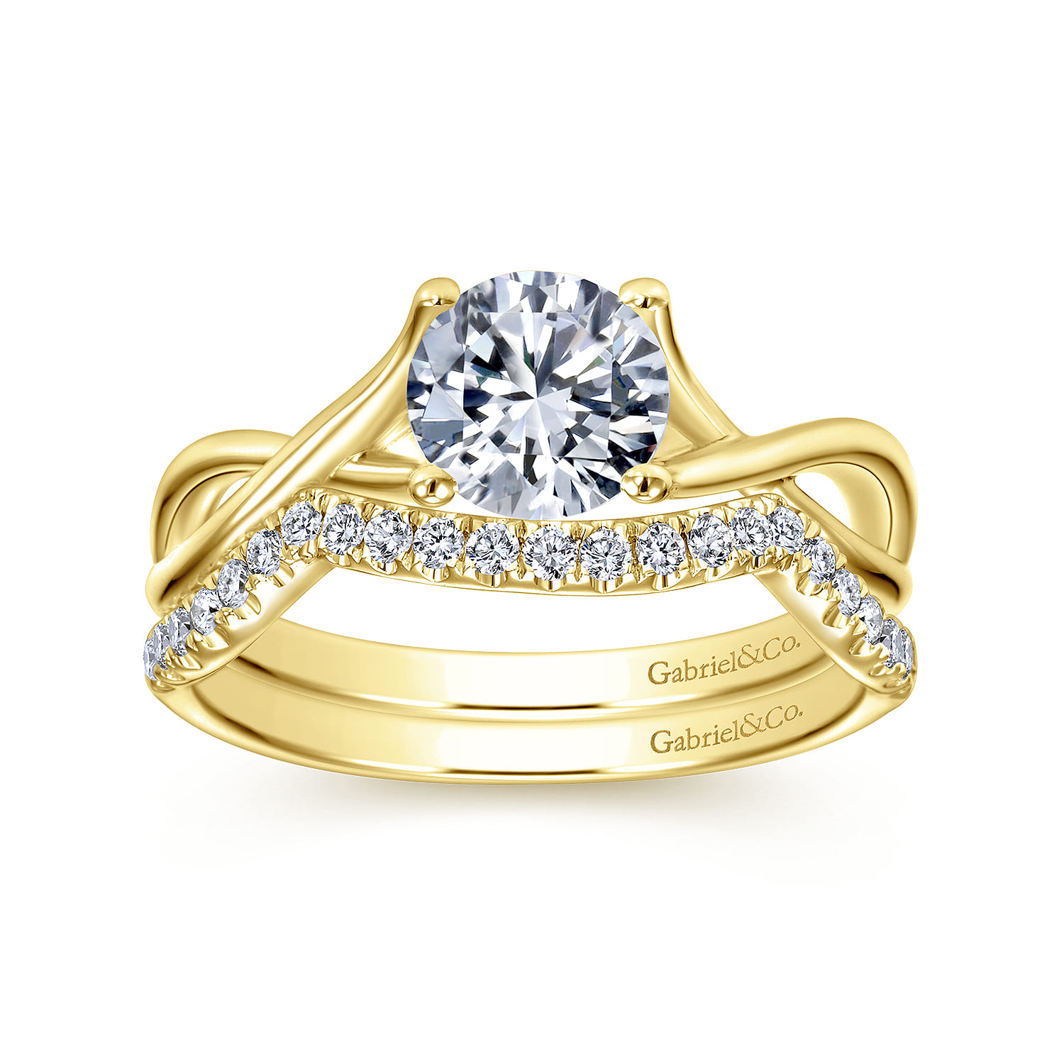 14K Yellow Gold  Matching Wedding Band - 0.19 ct - Shot 4