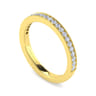14K Yellow Gold Matching Wedding Band - 0.22 ct