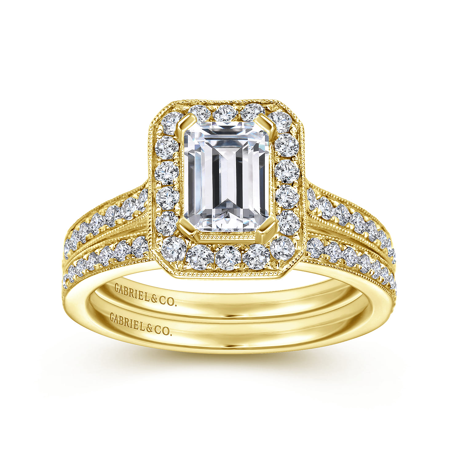 14K Yellow Gold Matching Wedding Band - 0.22 ct - Shot 4