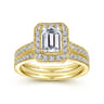 14K Yellow Gold Matching Wedding Band - 0.22 ct