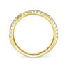 14K Yellow Gold Matching Wedding Band - 0.2 ct
