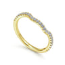 14K Yellow Gold Matching Wedding Band - 0.2 ct