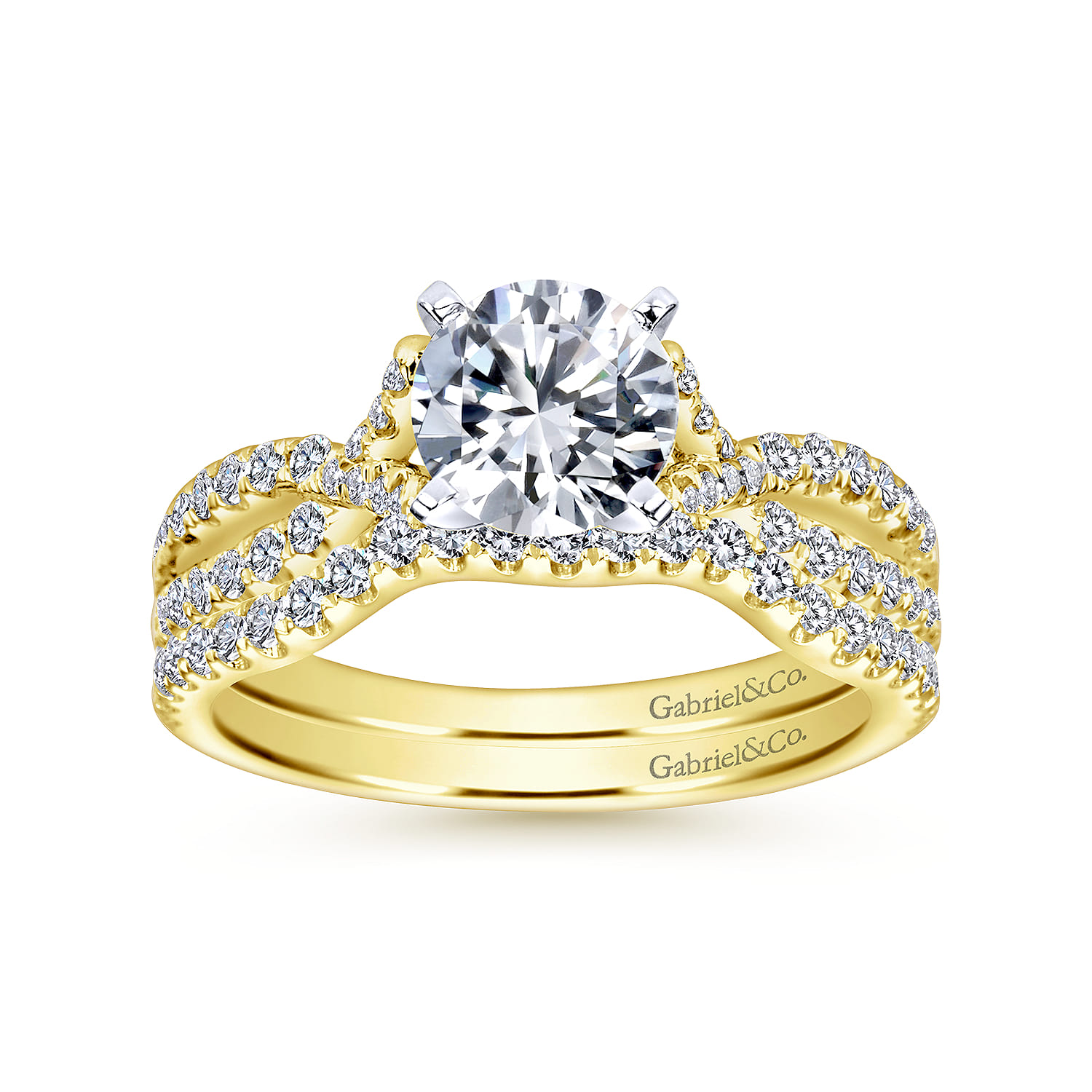 14K Yellow Gold Matching Wedding Band - 0.2 ct - Shot 4